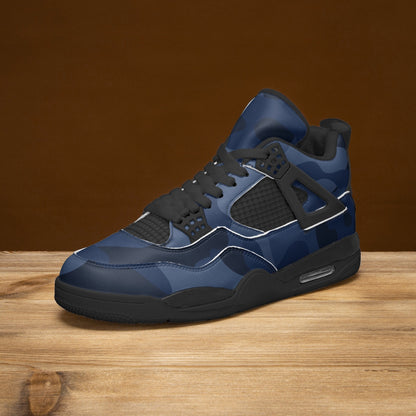 Camo Jordans AJ4 | Deep Blue Camouflage