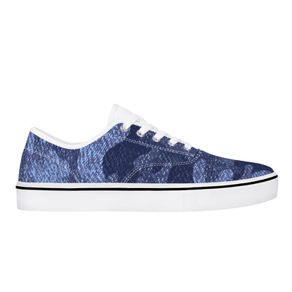 Camo Skate Shoes | Denim Blue Camouflage