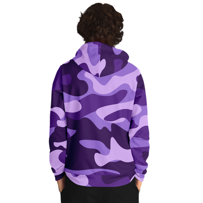 Camo Hoodie | Purple, Blue & Mauve Camouflage Pullover