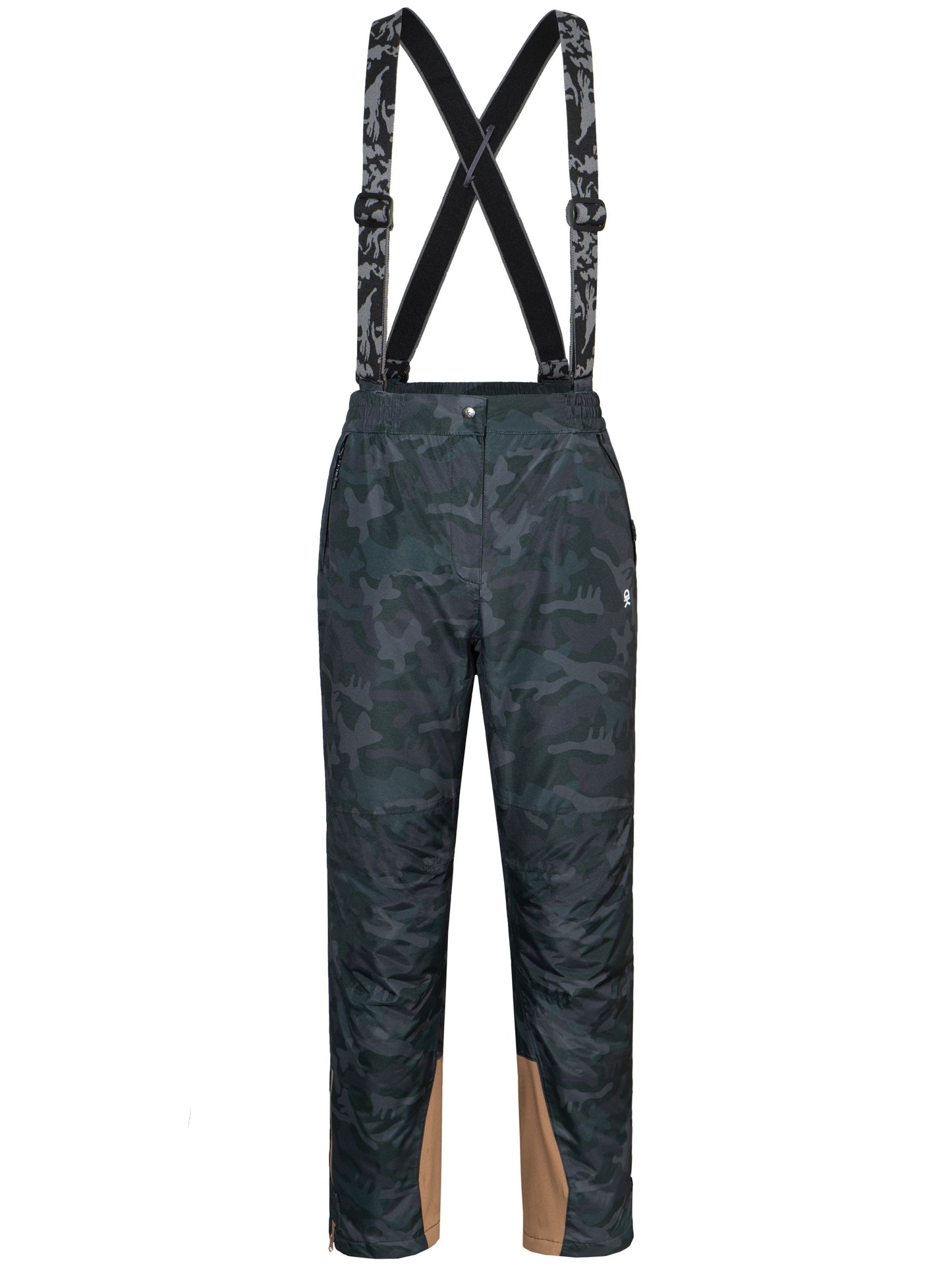 Women's Winter Camo Bib Overalls: Padded, Non-Stretch, Outdoor Pants