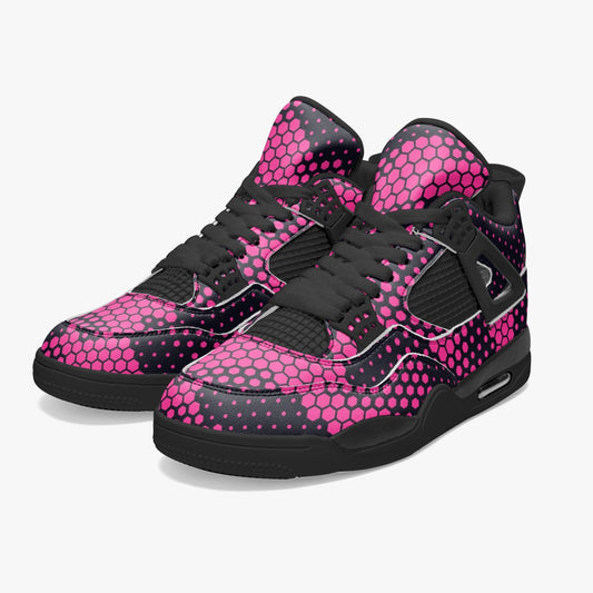 Camo Jordans AJ4 | Digital Pink Camouflage | Black Sole