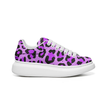 Leopard Sneakers | Oversized McQueens | Purple, Blue & Black