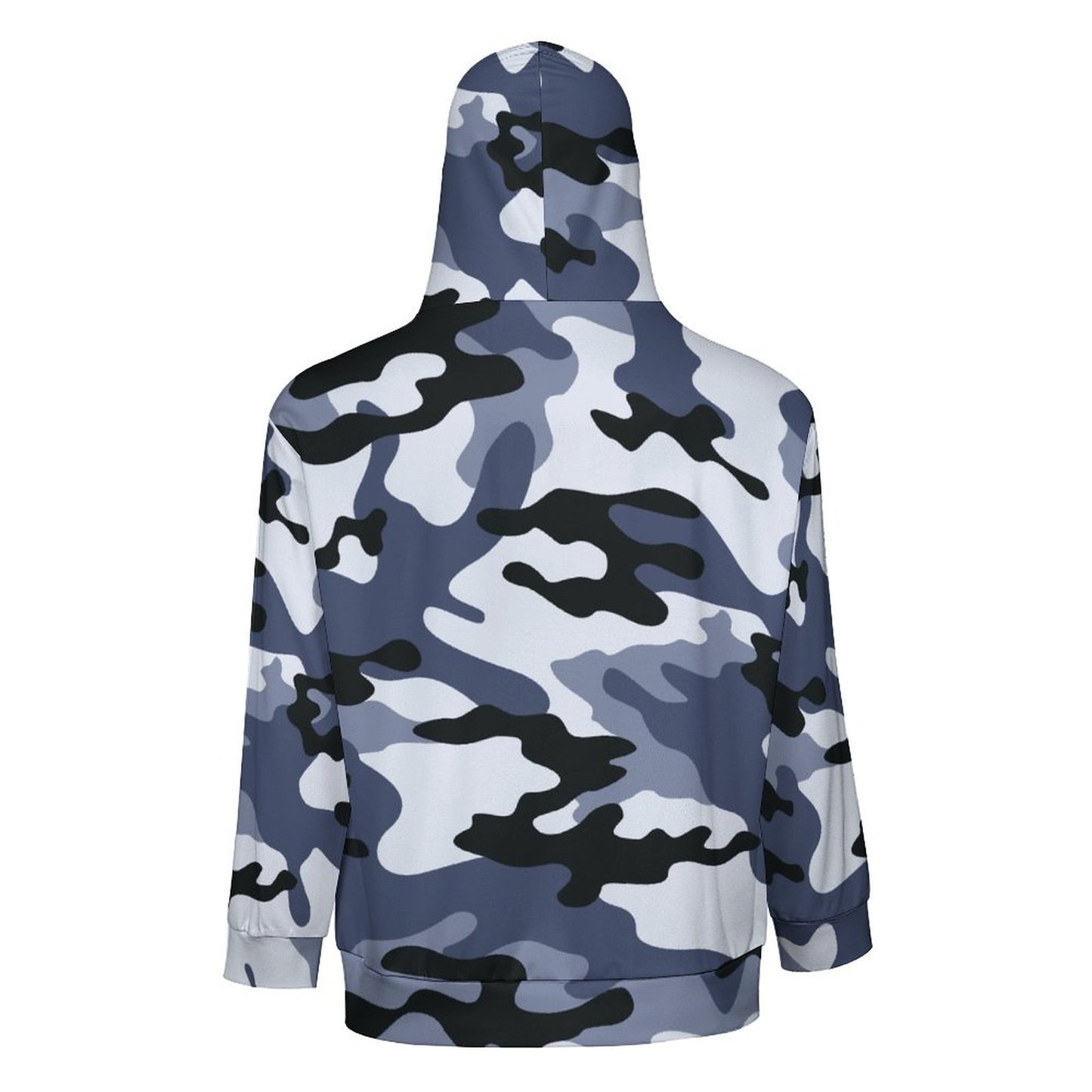 Zip up Camo Hoodie | Light Blue Camouflage