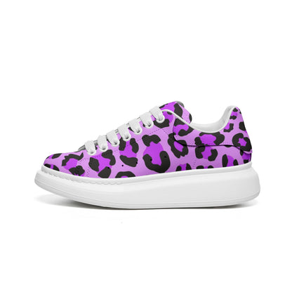 Leopard Sneakers | Oversized McQueens | Purple, Blue & Black