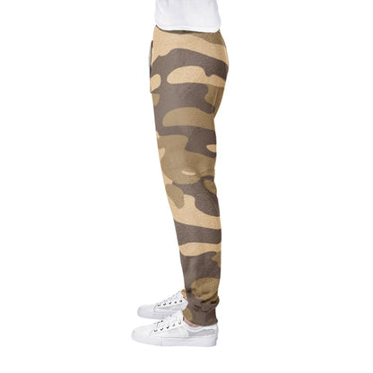 Men's Camo Track Pants | Khaki Camouflage