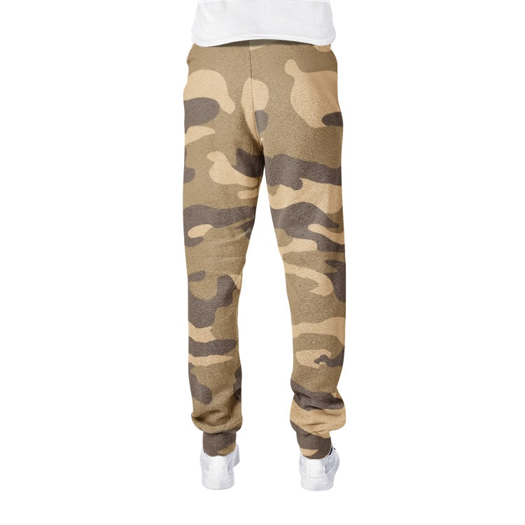 Men's Camo Track Pants | Khaki Camouflage