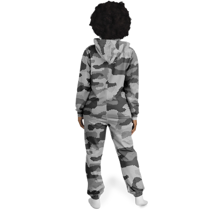 Camo Onesie | Digital Gray Camouflage