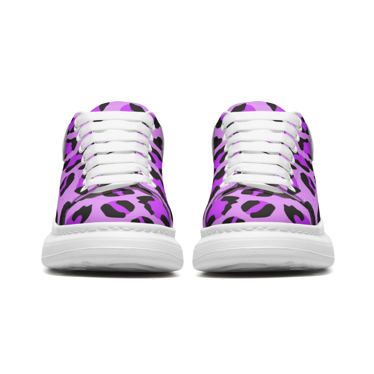 Leopard Sneakers | Oversized McQueens | Purple, Blue & Black