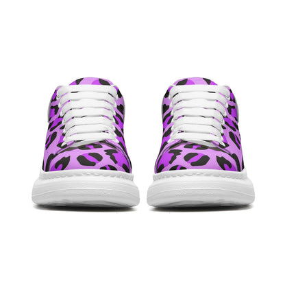 Leopard Sneakers | Oversized McQueens | Purple, Blue & Black