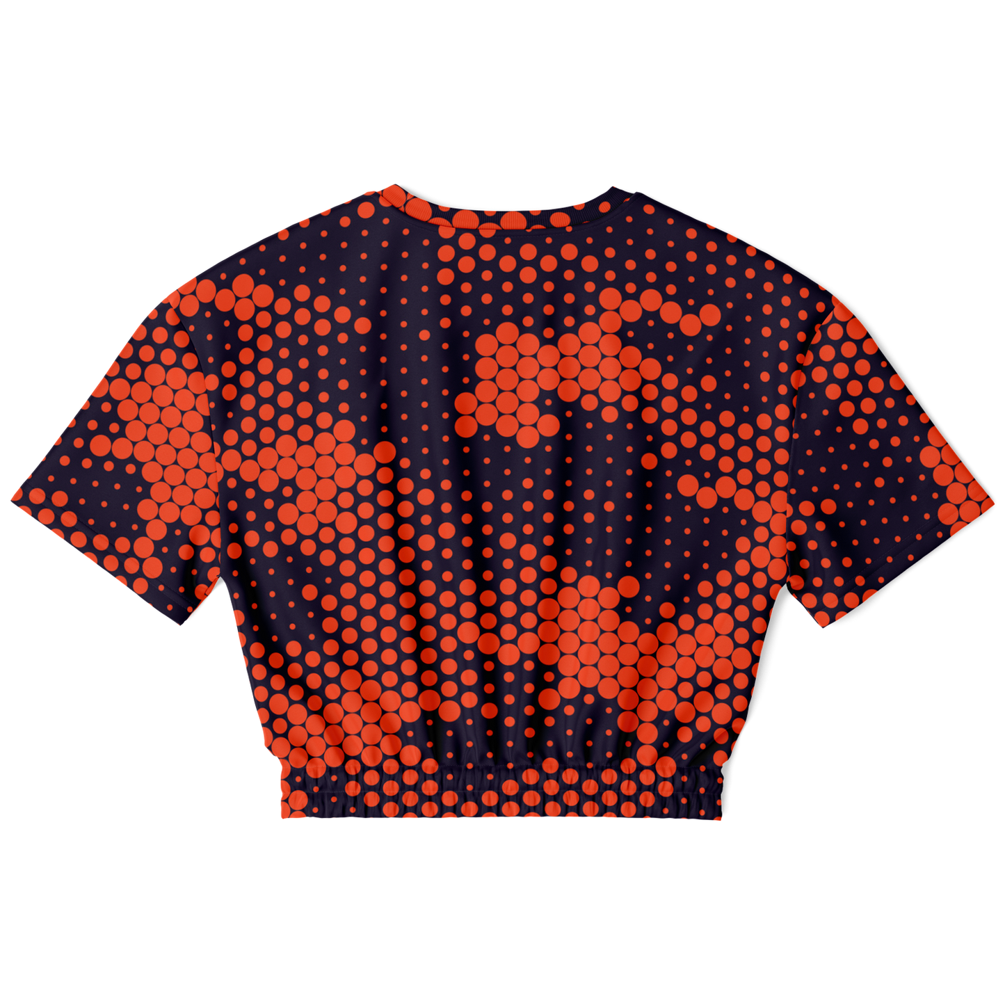 Camo Crop Top Sweatshirt | Orange & Blue Digital Camouflage