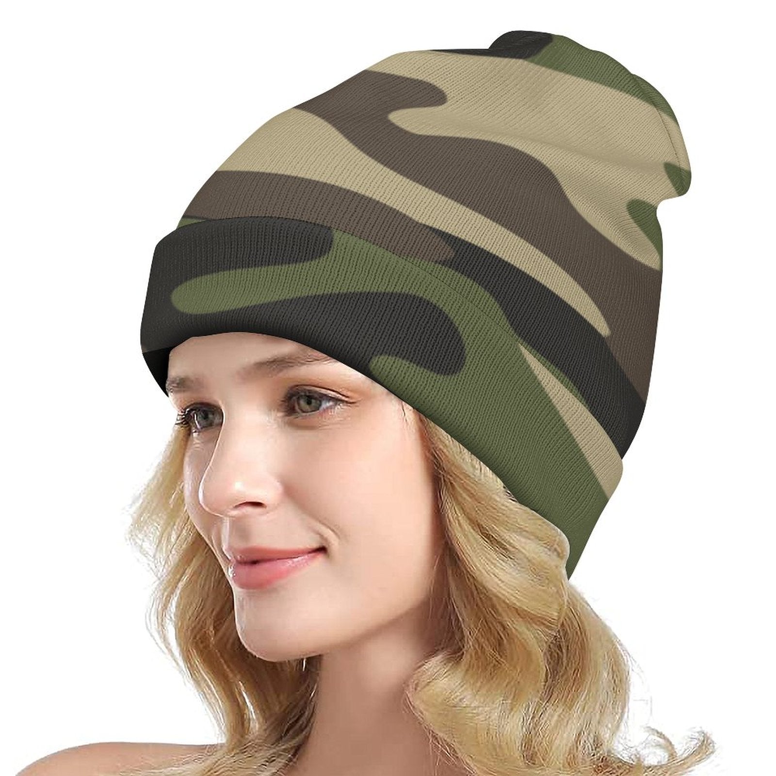 Camo Beanie | Classic Green Camouflage