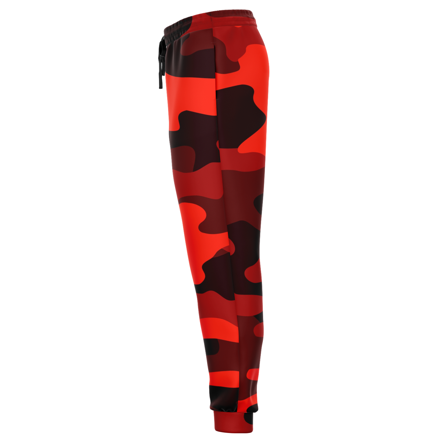 Camo Sweatpants | Unisex | Scarlet Red & Black