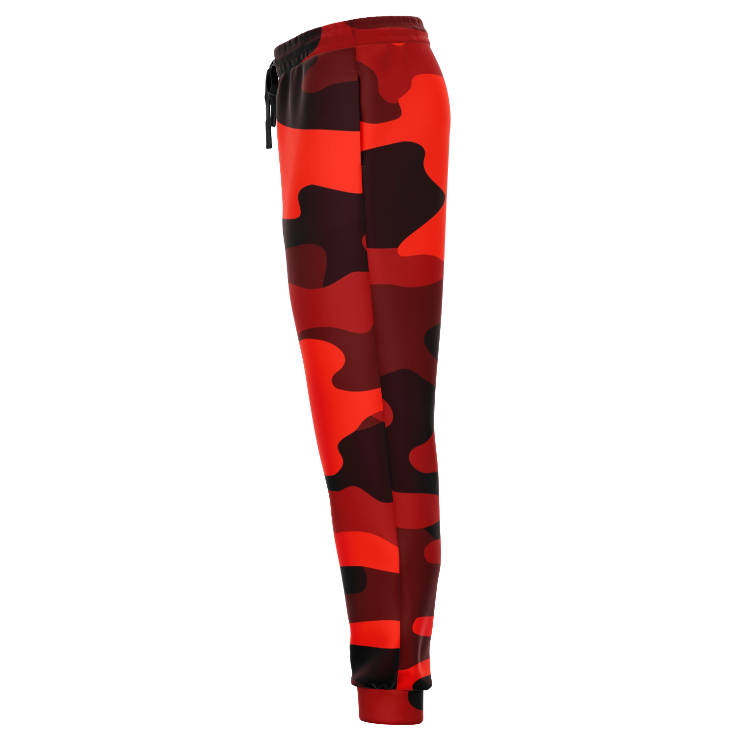 Camo Sweatpants | Unisex | Scarlet Red & Black