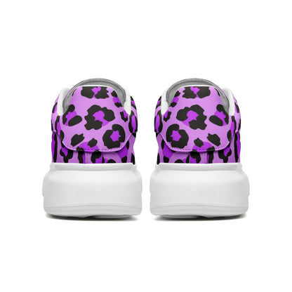 Leopard Sneakers | Oversized McQueens | Purple, Blue & Black