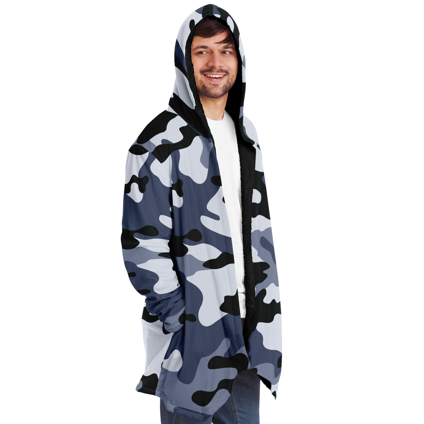 Camo Cloak | Light Blue Camouflage | Microfleece