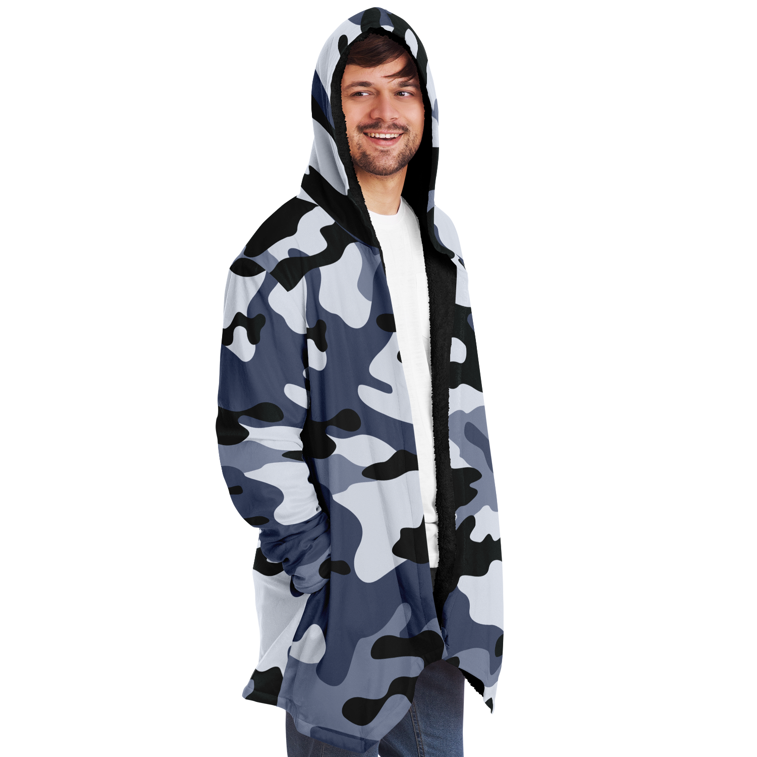 Camo Cloak | Light Blue Camouflage | Microfleece