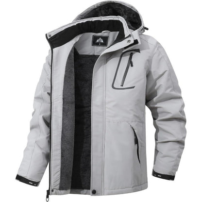 Men's Winter Ski Jacket with Hood | Ultra Warm, Waterproof