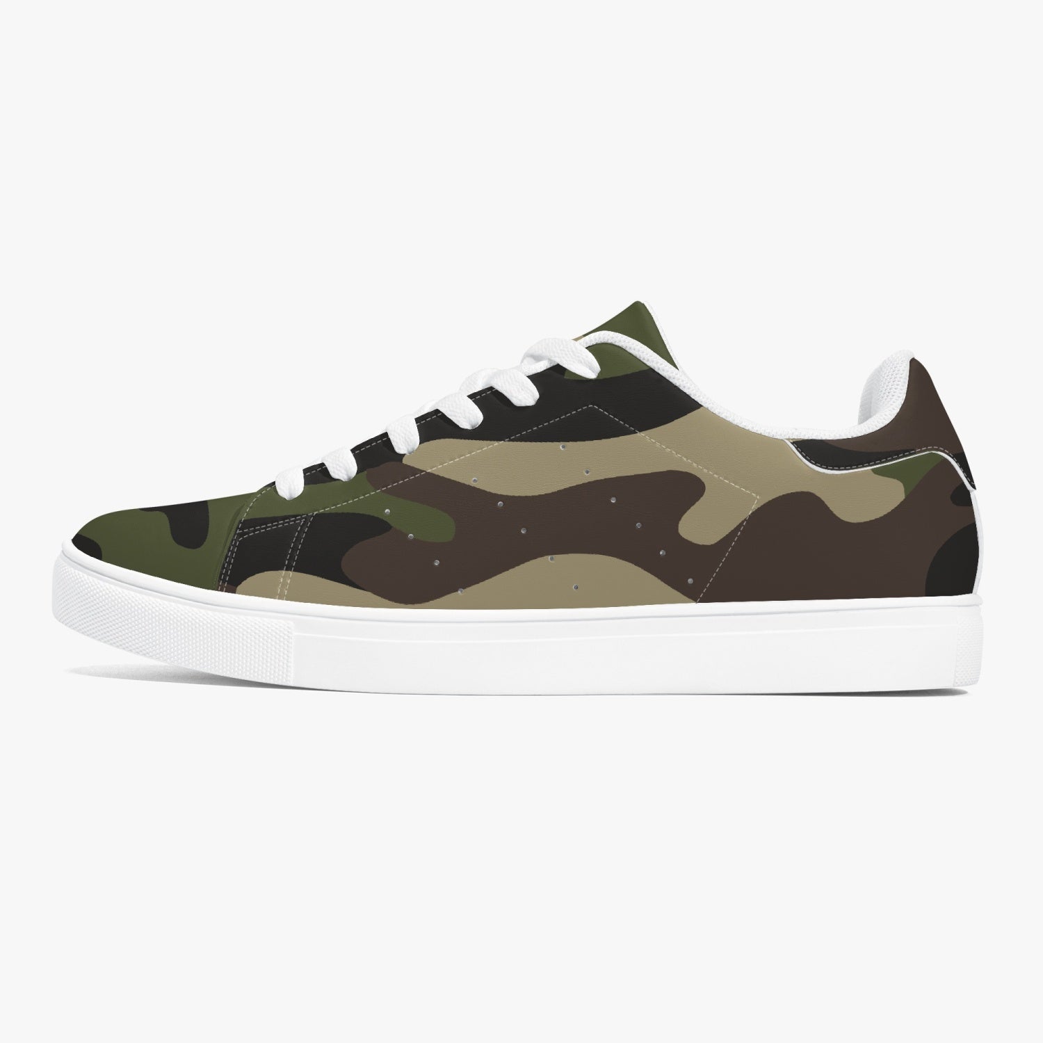 Camo Sneakers | Classic Low-Top Leather | Classic Green