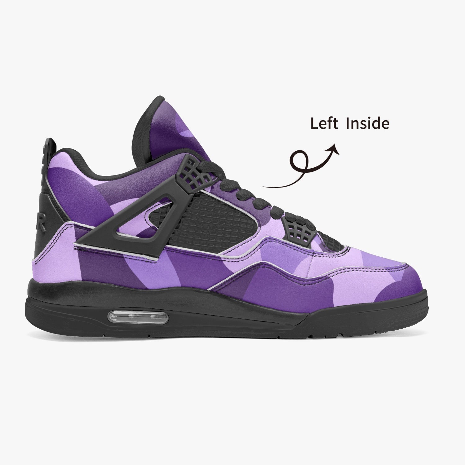 Camo Jordans AJ4 | Purple, Blue, and Mauve Camouflage