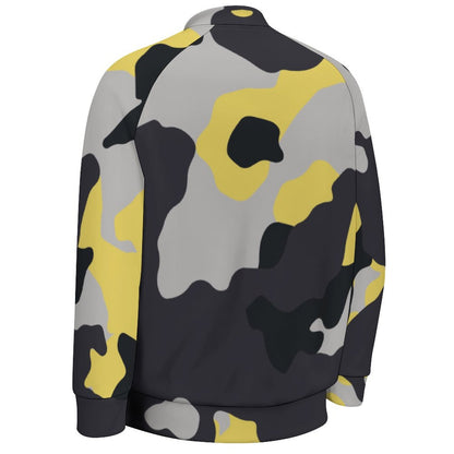 Men's Camo Jacket | Yellow, Black & Silver Camouflage