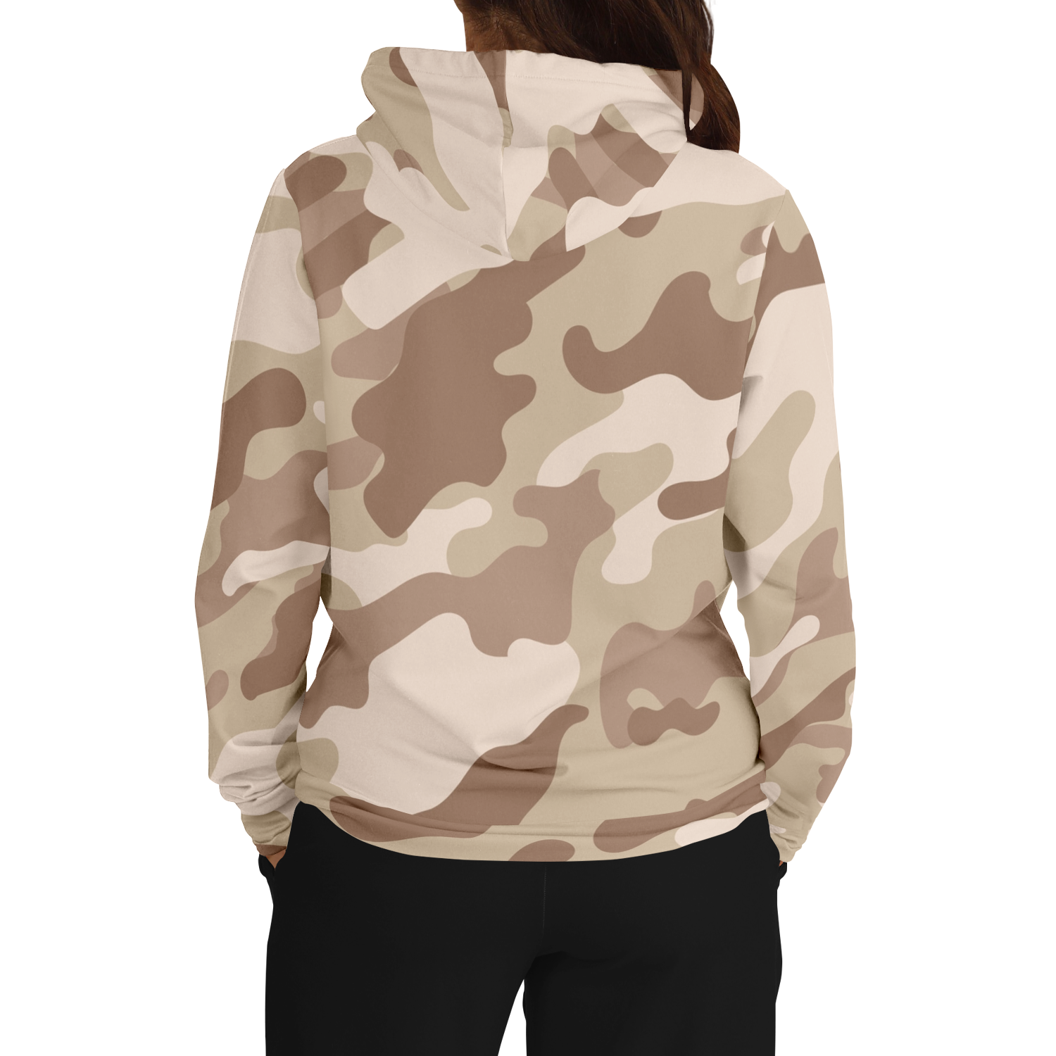 Camo Hoodie Brown Desert Camouflage Pullover