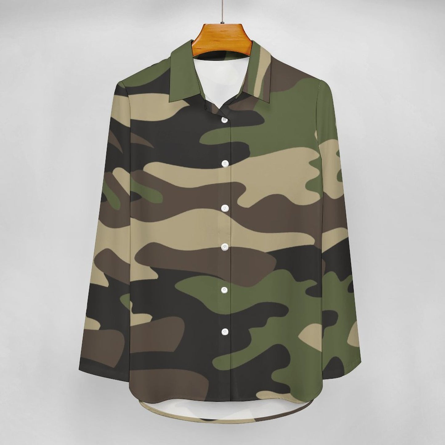 Women's Button-Up Camo Shirt | Classic Green