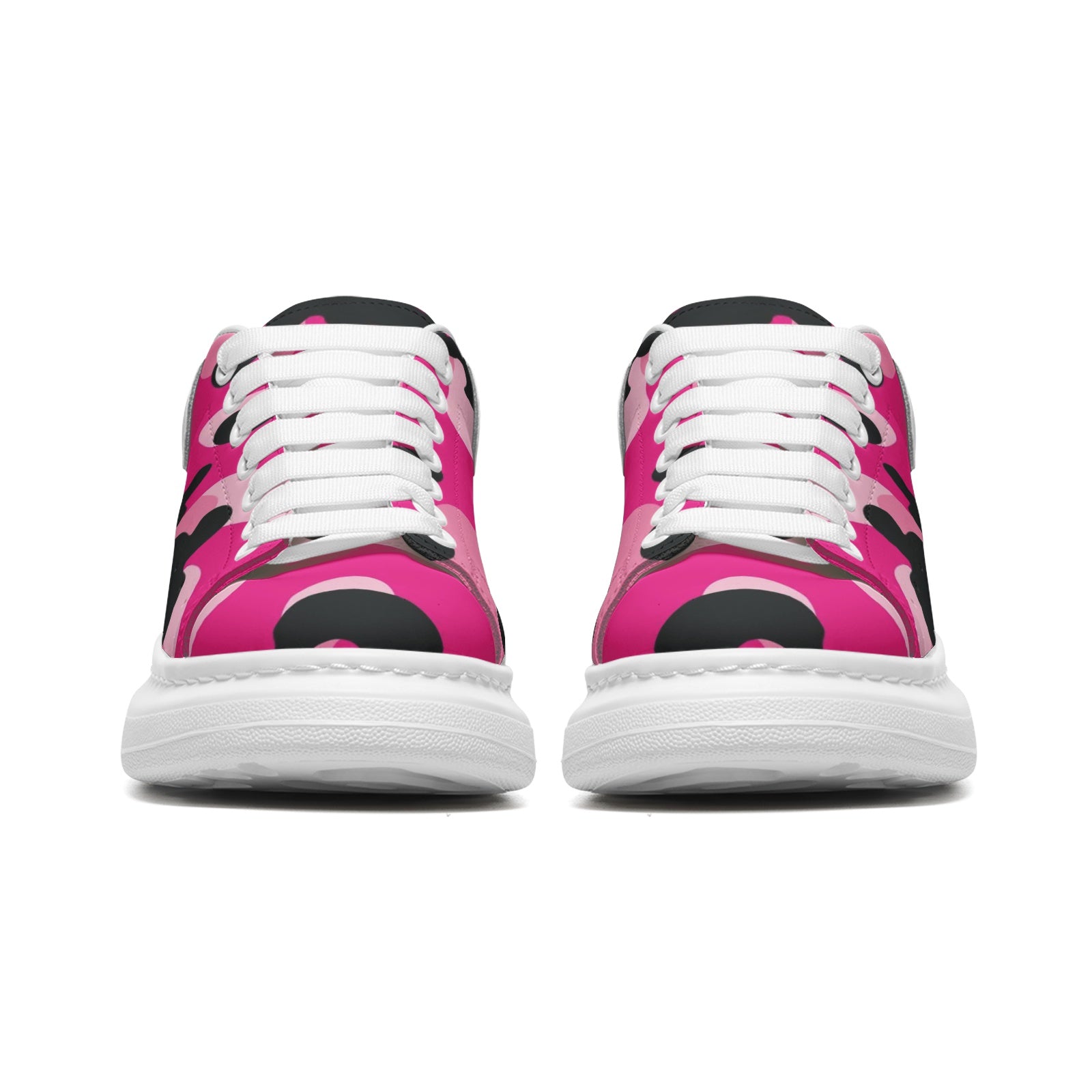 Oversized McQueen Sneakers | Pink, Black, & Cerise Camo