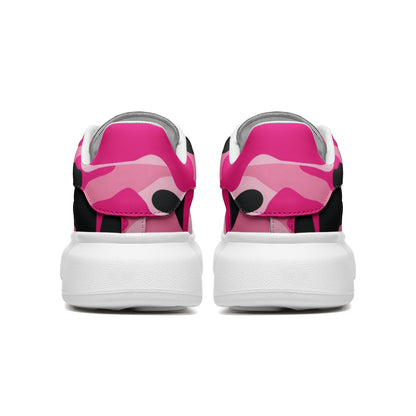 Oversized McQueen Sneakers | Pink, Black, & Cerise Camo