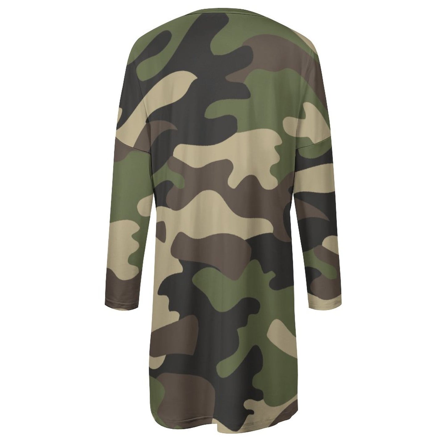 Camo Shirt | Loose Fit Long Sleeves | Classic Green