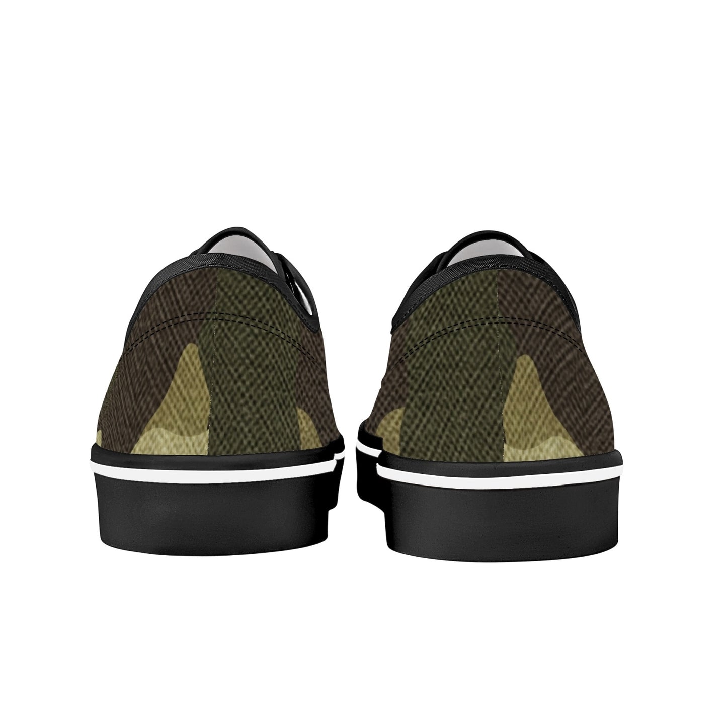 Camo Skate Shoes | Green Fabric Camouflage