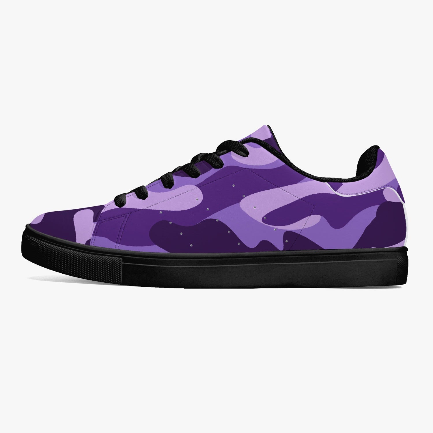 Camo Sneakers | Classic Low-Top | Purple, Blue, & Mauve