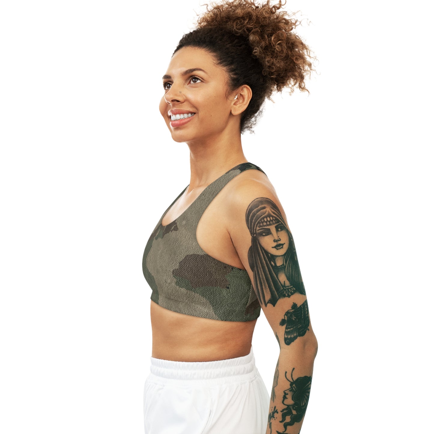 Camo Bra | Dirty Brown Sports Camouflage