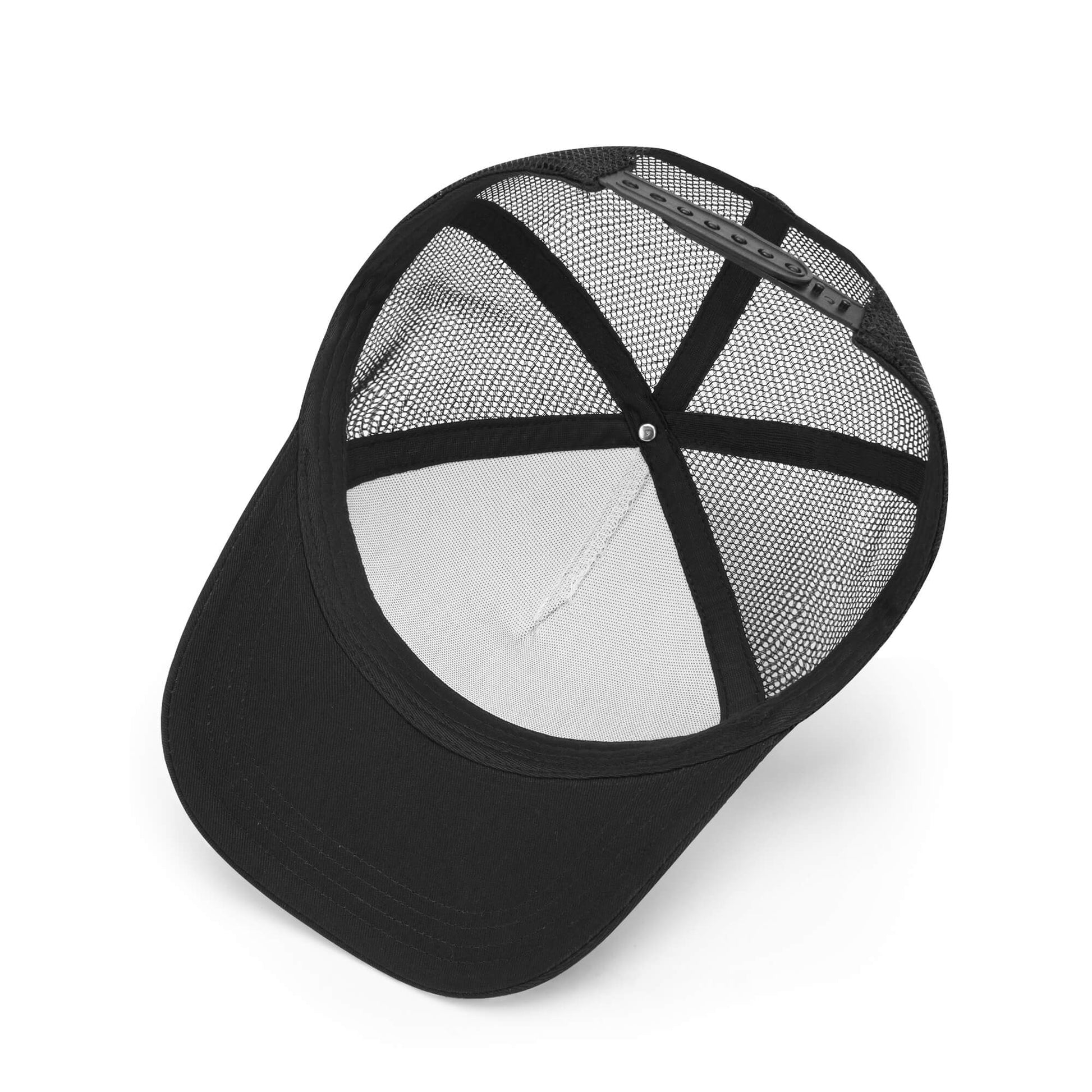 NY Camo Hat | Black & White Digital Mesh Trucker Cap