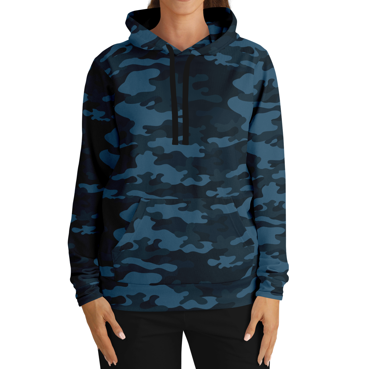 Blue Camo Hoodie | Classic Military Design