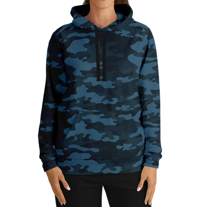 Blue Camo Hoodie | Classic Military Design