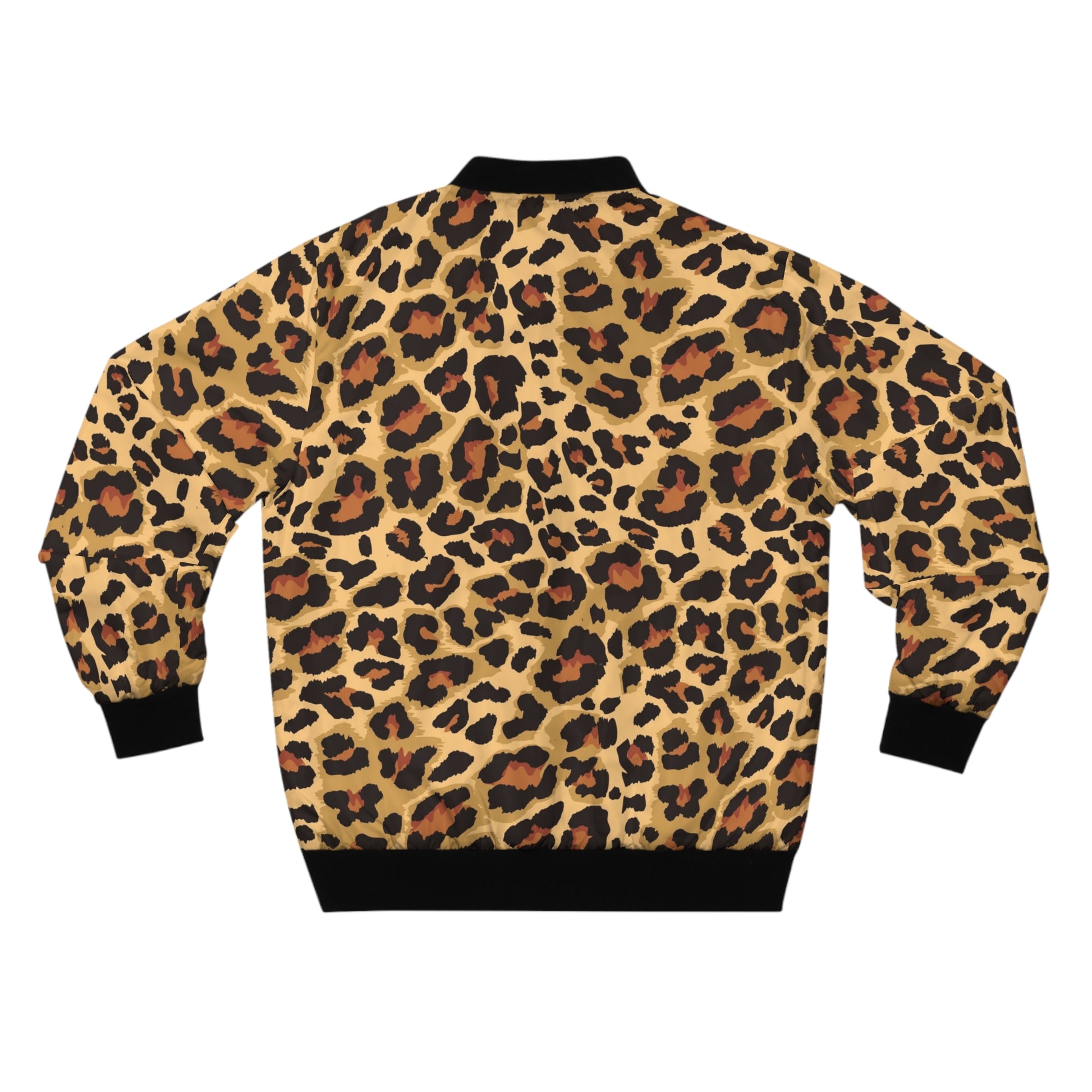 Leopard Jacket | Men's Classic Bomber | Brown and Black