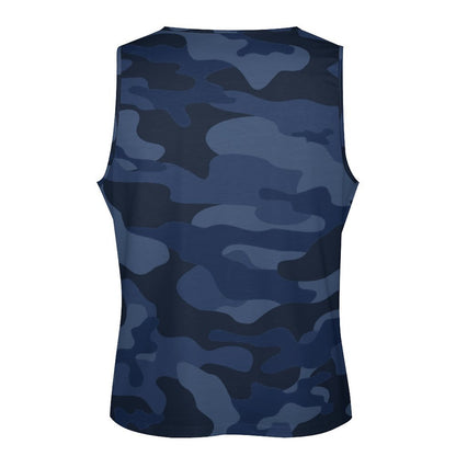 Camo Tank Top | Deep Blue Camouflage