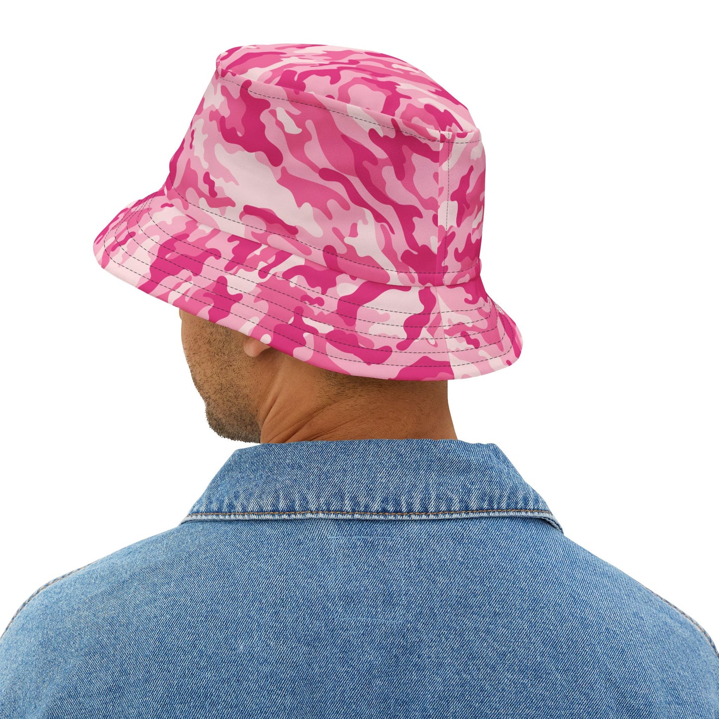 Camo Bucket Hat | Lavender Pink Camouflage