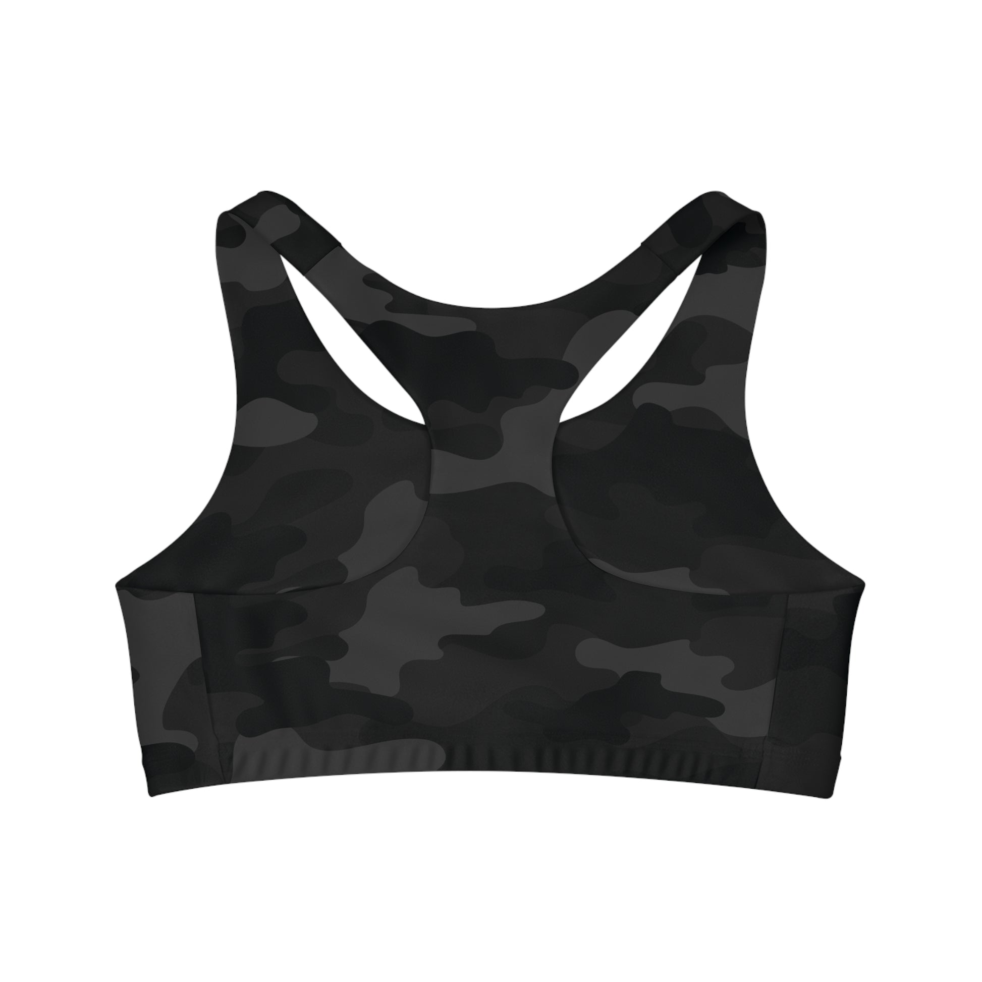 Camo Bra | Black Sports Camouflage