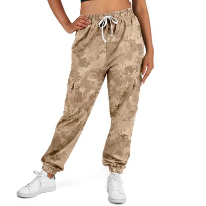 Brown Camo Cargo Pants | Pixel Camouflage | Unisex