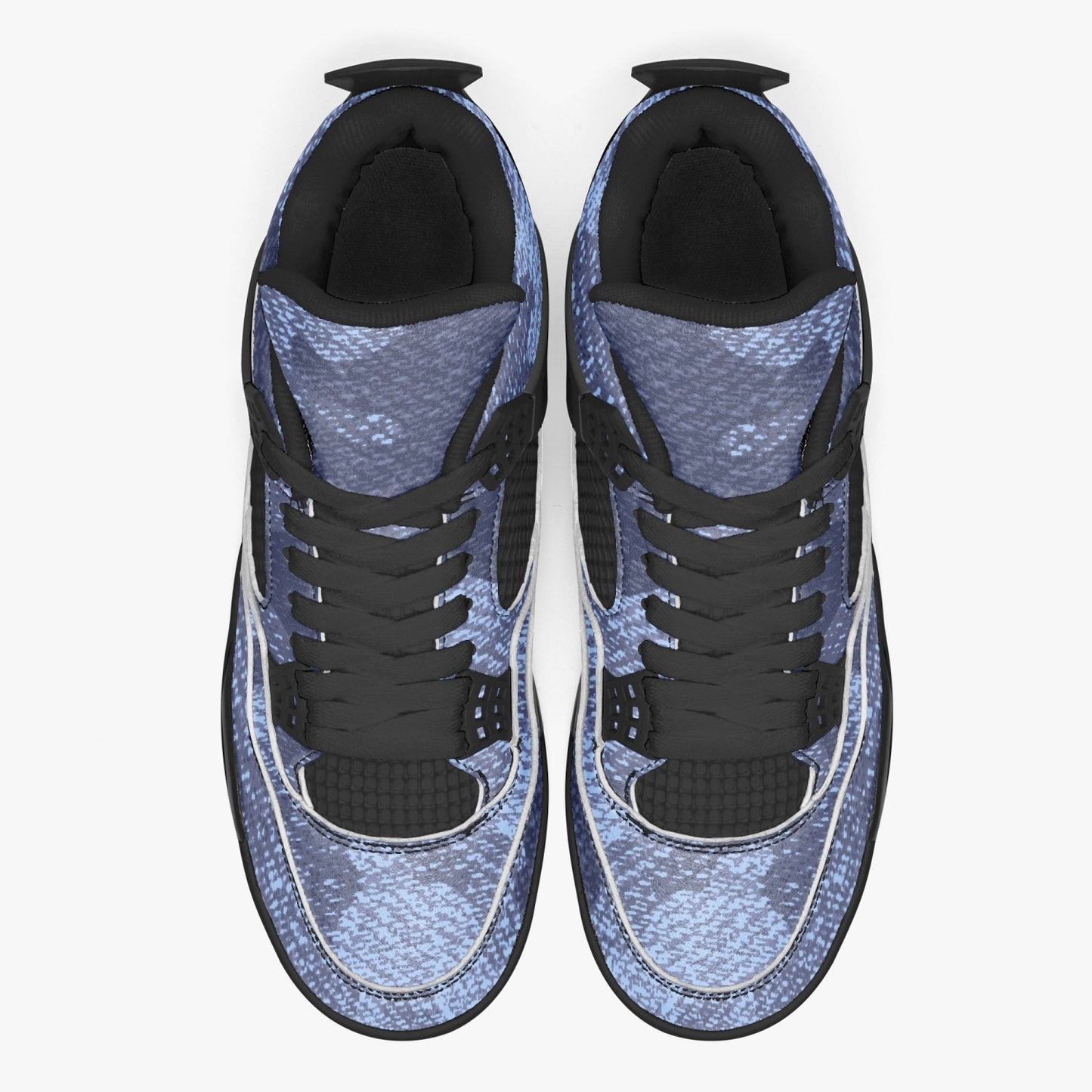 Camo Jordans AJ4 | Denim Blue Camouflage