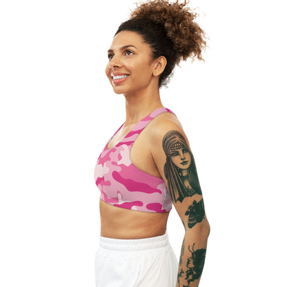 Camo Bra | Lavender Pink Sports Camouflage