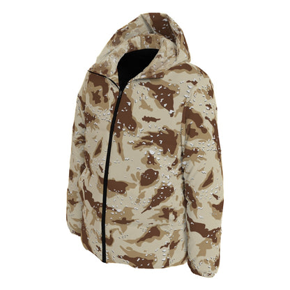 Brown Down Jacket | US Army Desert Camo Puffer