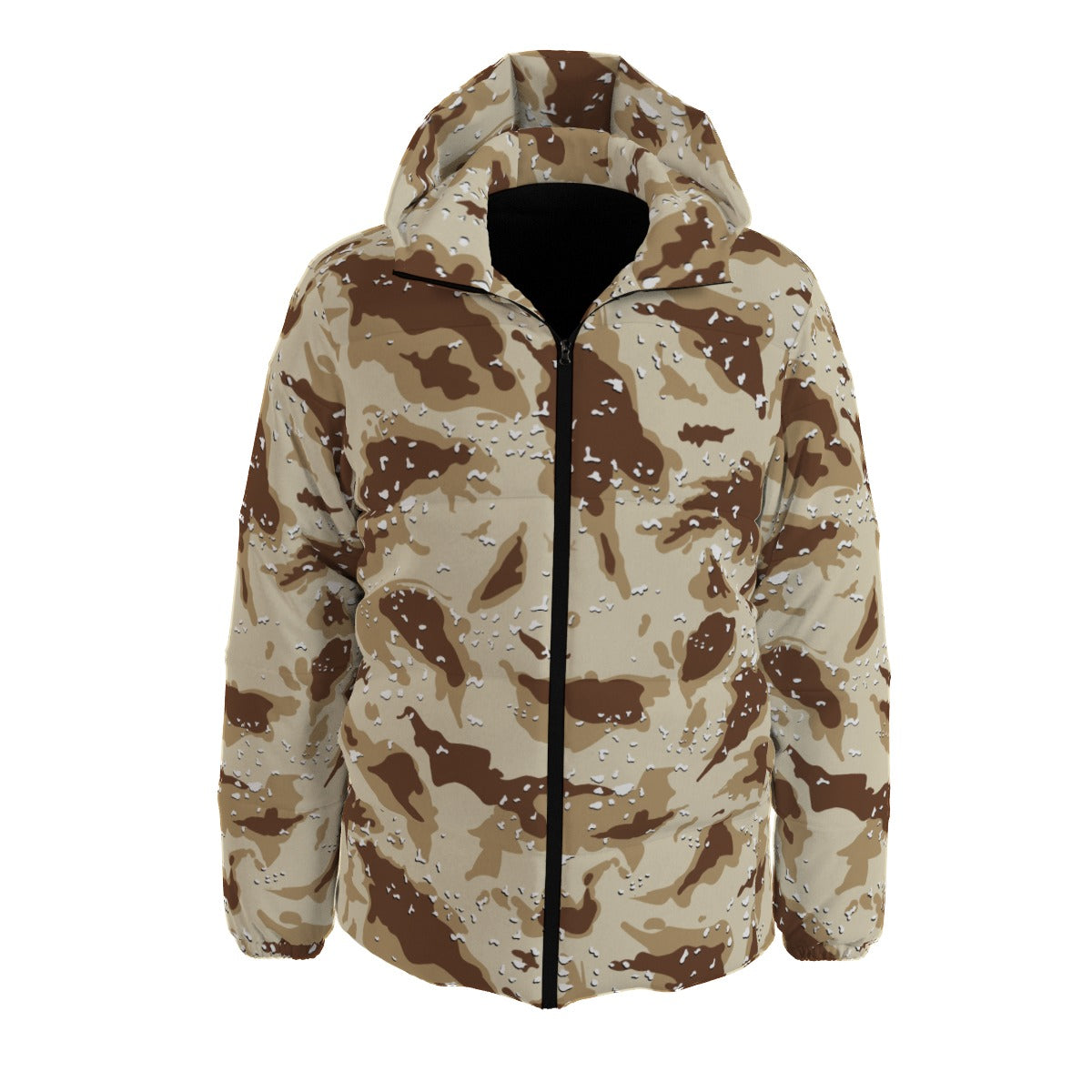 Brown Down Jacket | US Army Desert Camo Puffer