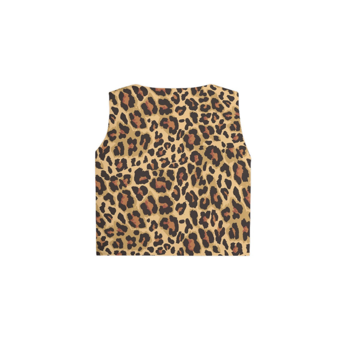 Women's Sleeveless T-Shirt | Brown Leopard