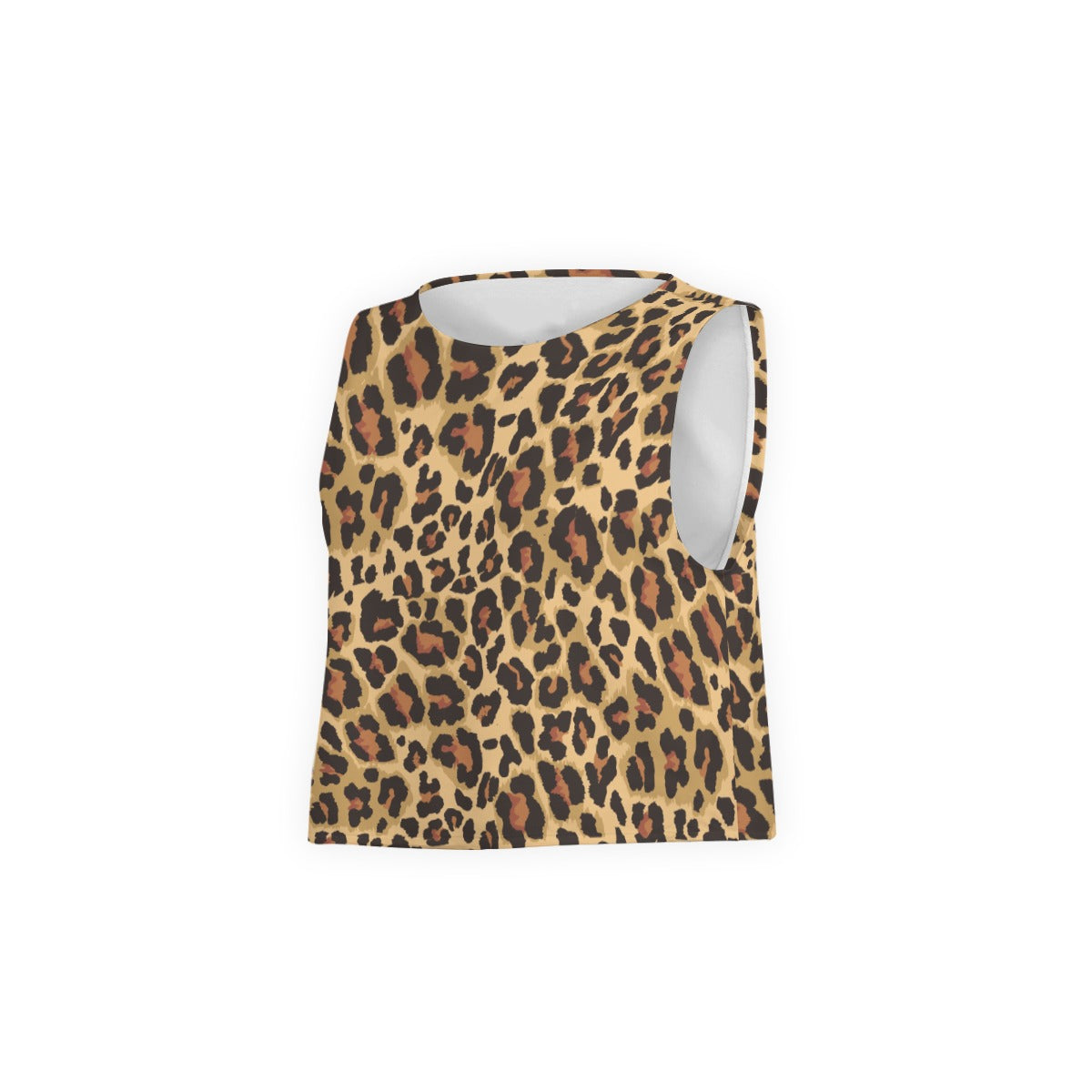 Women's Sleeveless T-Shirt | Brown Leopard