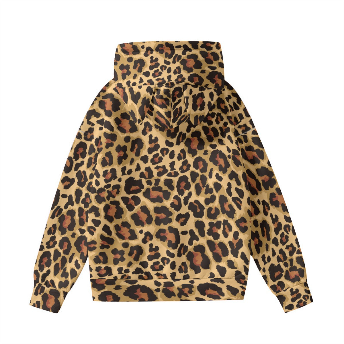 Leopard Hoodie With Cat's Ears | Brown and Black