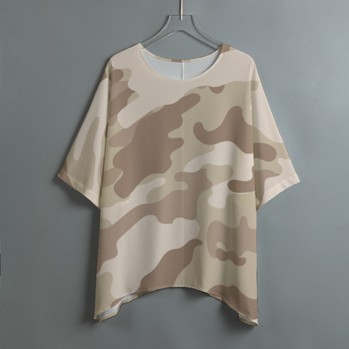 Bat Sleeve Shirt | Desert Brown Camo Print