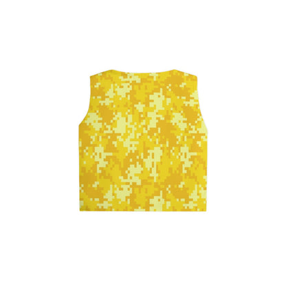 Women's Sleeveless T-Shirt | Yellow Pixel Camo