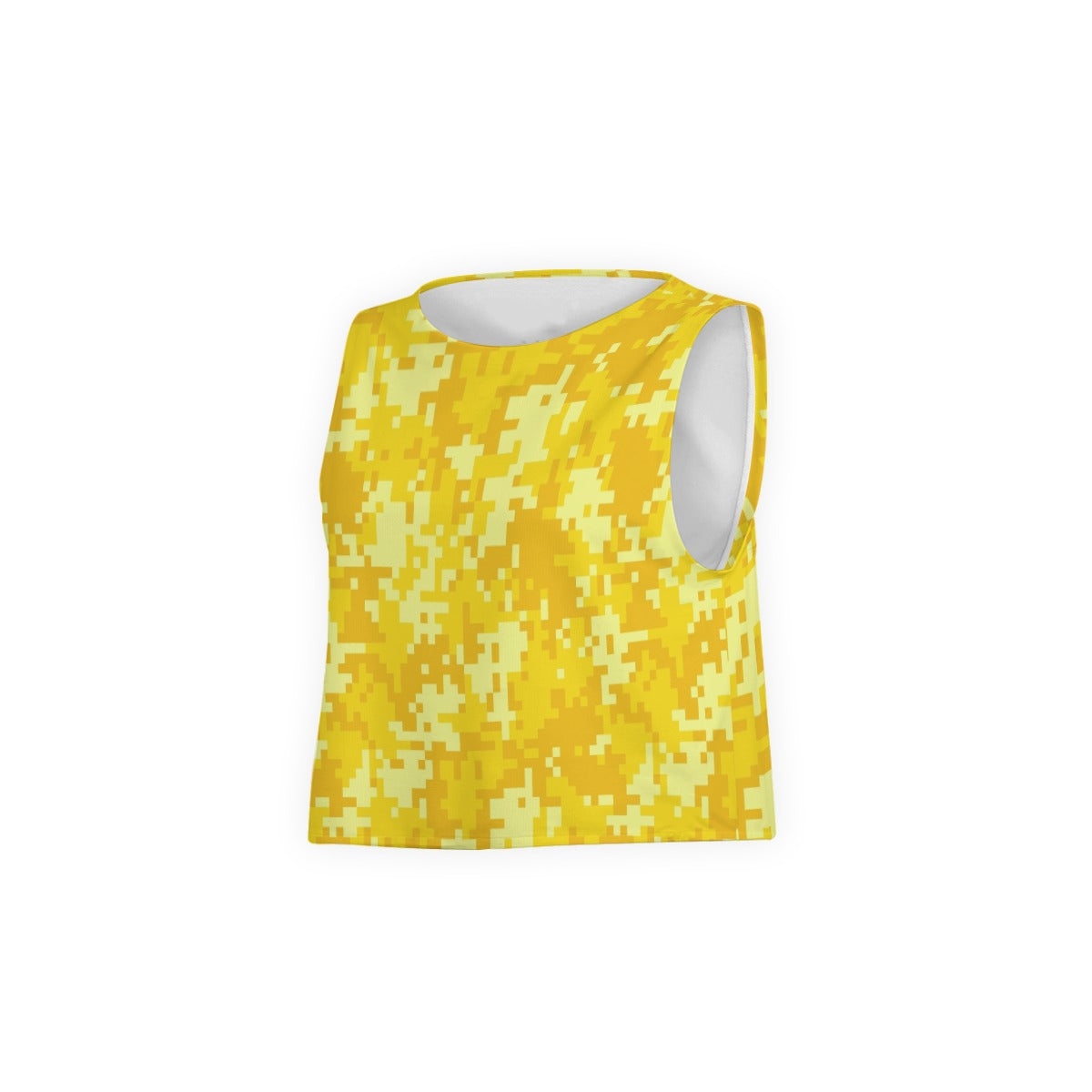 Women's Sleeveless T-Shirt | Yellow Pixel Camo